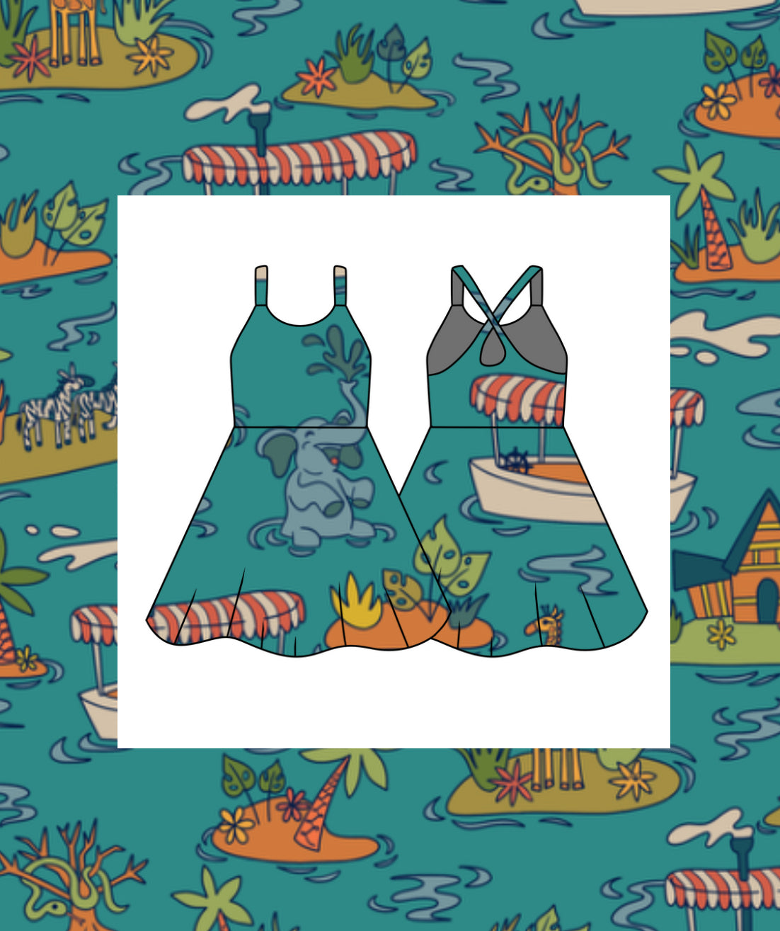 Jungle women’s tennis dress (preorder)