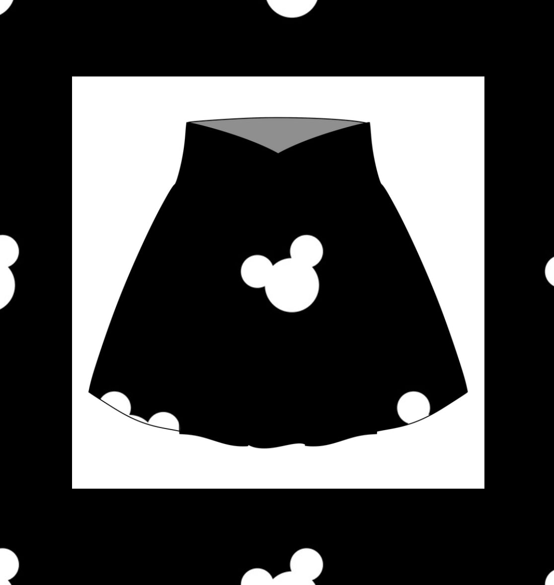 Black subtle women’s skort *preorder*