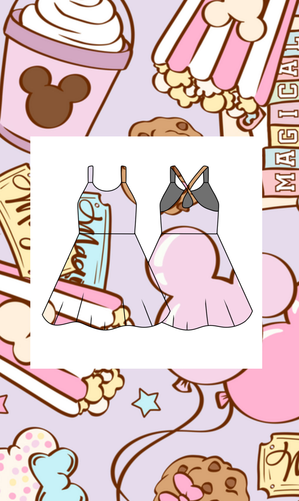Snacks in the parks women tennis dress ✨ (PREORDER)
