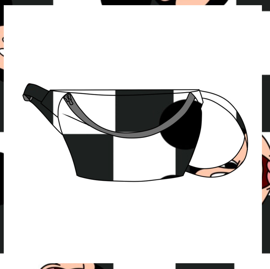 Checkered head jumbo Fanny pack *preorder*