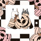 Checkered pumpkin heads (preorder)