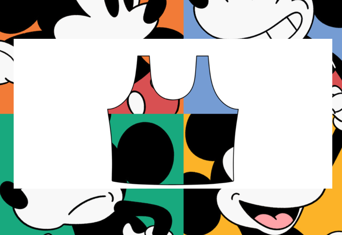 Throwback mouse women’s sports top rts