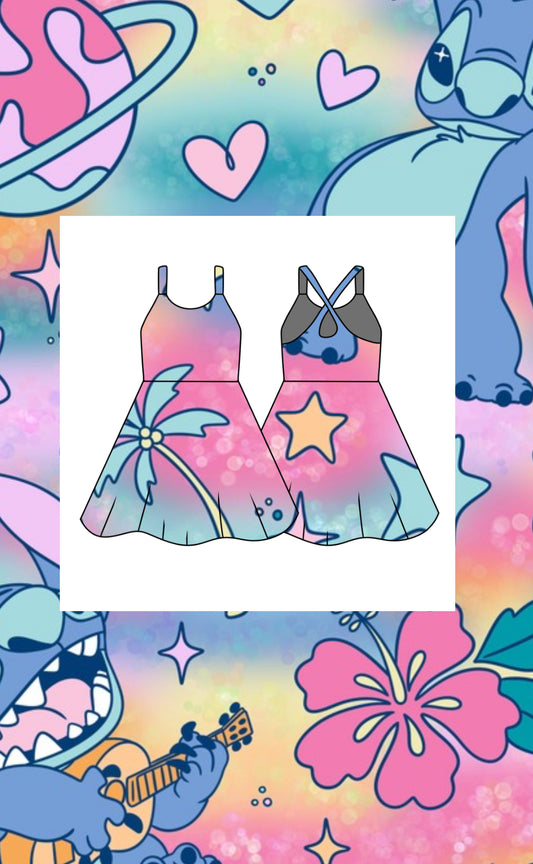 Hawaiian roller coaster women’s tennis dress (preorder)