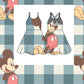 Mouse gingham women’s tennis dress (preorder)￼