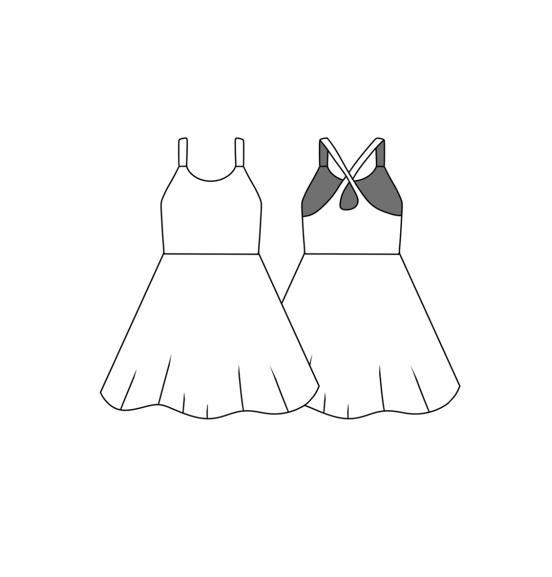 Mystery tennis dress women’s THROW BACKK