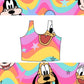 Groovy Rainbow retro women’s sports top RTS