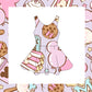Girls snack print tennis dress (pre order)