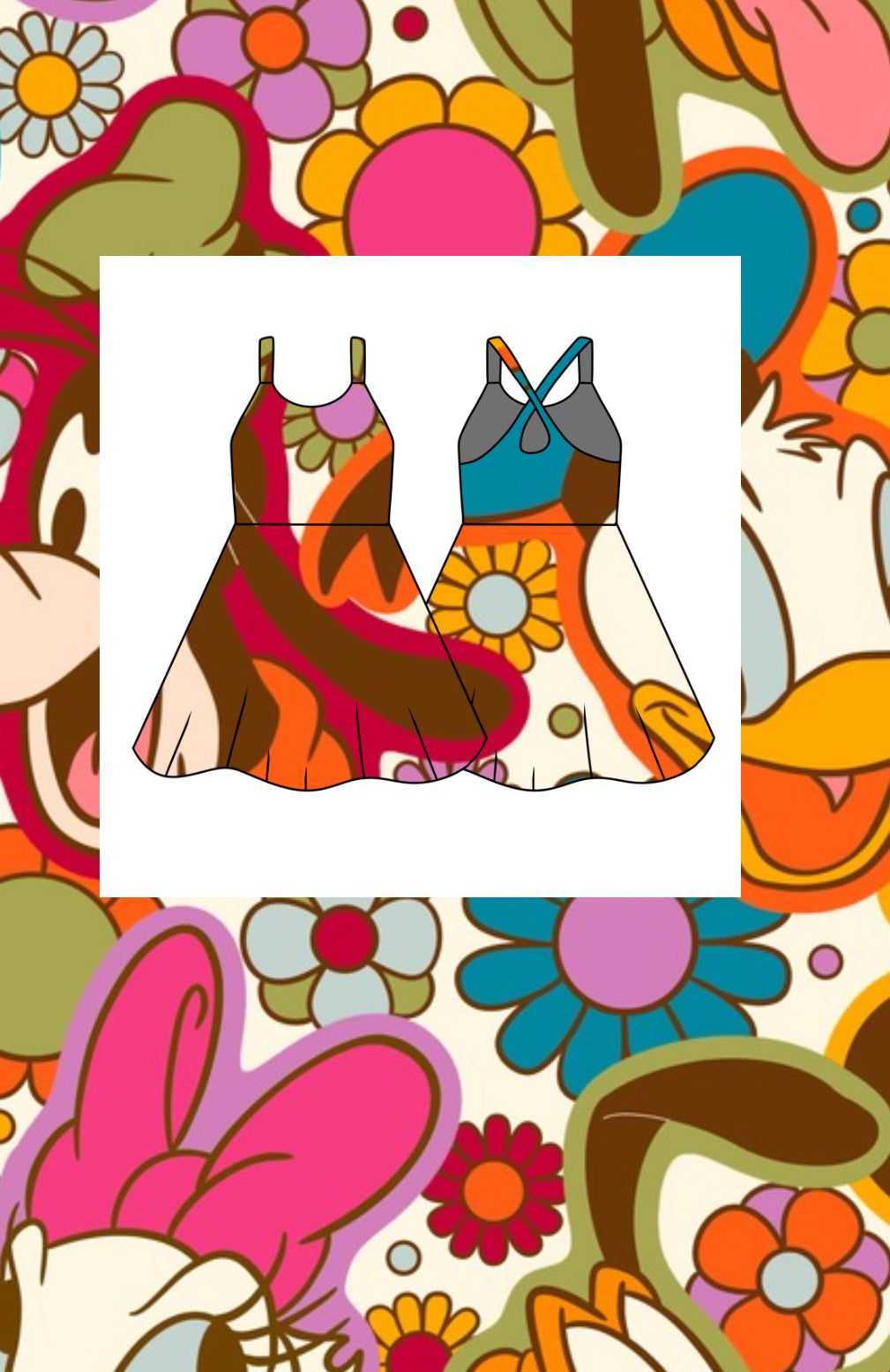 Sticker fab 5 women’s tennis dress (preorder)