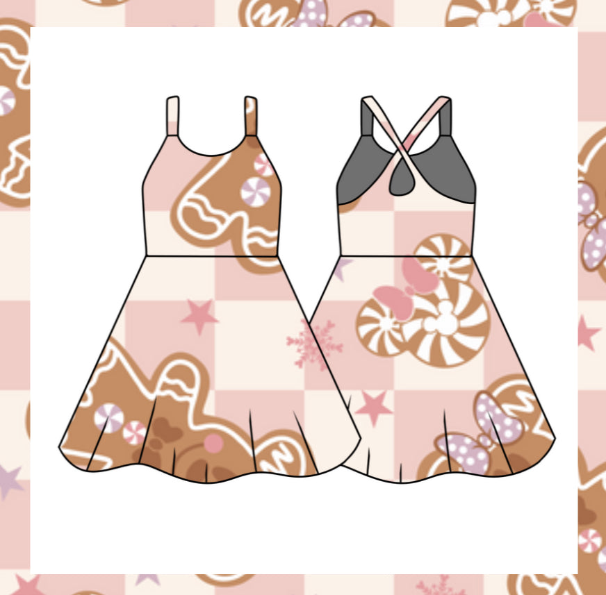 Gingerbread tennis dress women’s RTS