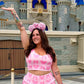 Pink mouse ruffled SKORT ready to ship