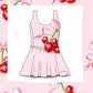 Cherry 🍒 tennis dress women’s new (pre order)