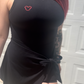 Black subtle tie women’s tennis dress (pre order)