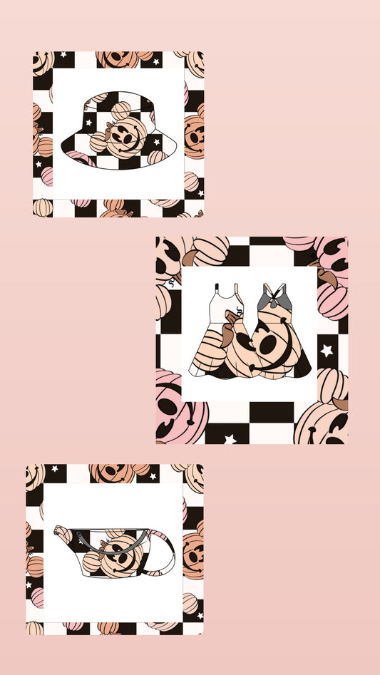 Checkered pumpkin bundle (pre order)